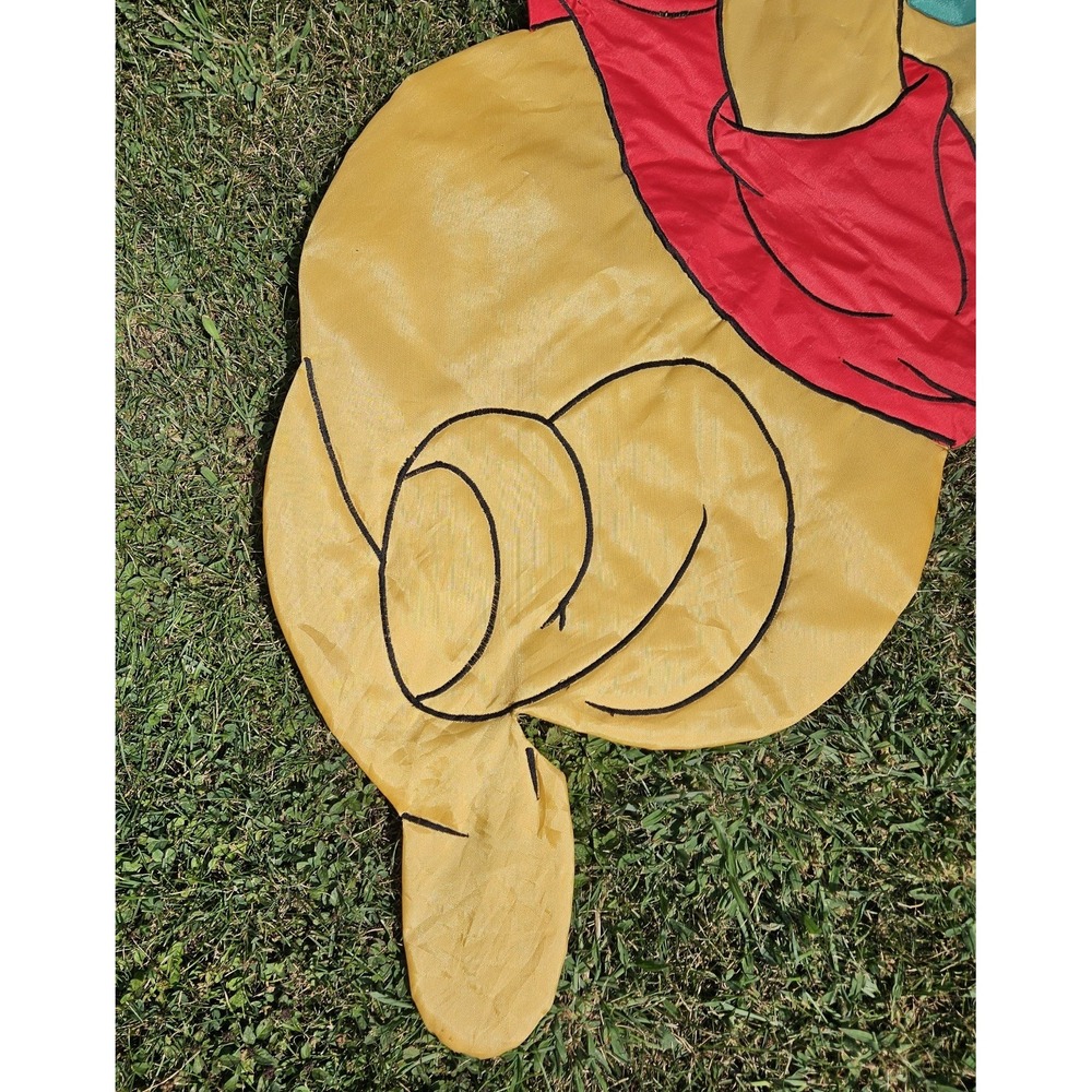 Vintage Winnie The Pooh Shamrock Outdoor Garden Flag 40X29 St. Patty's Day - Picture 6 of 8